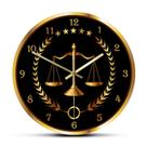 Relógio de parede Justice Scale Modern Courtroom Decor 30cm