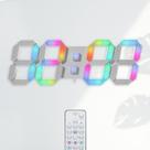 Relógio de parede LED KOSUMOSU 15 RGB Digital para sala de estar