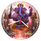Relógio De Parede Lord Ganesha Elefante Hindu Lojas Salas Quartos Quartz Tamanho 40 Cm RC000