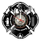 Relógio De Parede Lp Bombeiros Decoração Profissão Presente
