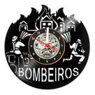 Relógio De Parede Lp Bombeiros Profissão Presente Decoração