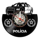 Relógio De Parede Lp Polícia Carro Profissão Decoração