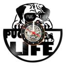 Relógio De Parede Lp Pug Cachorro Pet Decoração Fofo Amor Relógio De Parede Lp Pug Cachorro Pet Decoração Fofo Amor