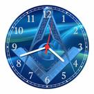 Relógio De Parede Maçonaria Illuminati Olho Pirâmide Lojas Salas Quartos Quartz Tamanho 40 Cm RC005