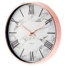 Relógio de parede mDesign Modern Stylish 29,21 cm com moldura em ouro rosa