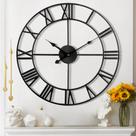 Relógio de parede Mee 2ou Large Vintage 60 cm Silent Non-Ticking