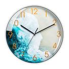 Relógio de parede Modern Ocean Wave Silent Non-Ticking 30cm