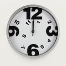 Relógio de Parede Moderno 25cm Números Grandes Decorativo Silencioso Colorido