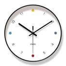 Relógio de parede moderno minimalista de 30 cm de plástico de quartzo silencioso Relógio de parede moderno minimalista de 30 cm de plástico de quartzo silencioso