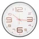 Relógio De Parede Moderno Pequeno Cinza Escuro - 24.5cm