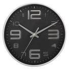 Relógio de Parede PATIKIL 8" Quartz Silencioso Prata e Preto