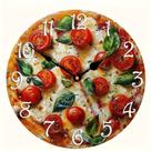Relógio de parede Pizza 30 cm, antiaderente, quartzo silencioso, MDF Relógio de parede Pizza 30 cm, antiaderente, quartzo silencioso, MDF