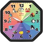 Relógio de Parede Plashome Gama Decoração Quarto Infantil Oitavado