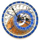 Relógio de parede Prague Astronomical Silent Nonticking 30cm Wood