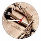Relógio De Parede Quartz Católico Evangélico Jesus Cristo Coroa De Espinhos Tamanho 40 Cm RC011
