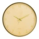 Relógio De Parede Redondo Amarelo Claro Pastel 29.5cm