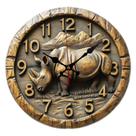 Relógio de parede Rhino 3D Non-Ticking Silent 30x30cm MDF