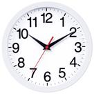 Relógio de parede Rohioue Modern 25cm operado por bateria branco