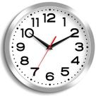 Relógio de parede Roymine Silent Non-Ticking 30 cm prateado