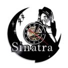 Relógio de parede Sinatra Vinyl Record Anime Black 30cm
