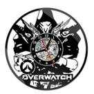 Relógio de parede Soldier 76 Genji Overwatch, disco de vinil, anime Relógio de parede Soldier 76 Genji Overwatch, disco de vinil, anime