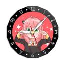 Relógio de parede Spy X Family Anya Forger 15 cm Silent Nonticking
