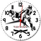 Relógio de Parede Taekwondo Decoração - Relógio Taekwondo Relógio de Parede Taekwondo Decoração - Relógio Taekwondo