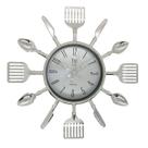Relógio De Parede Talheres Cozinha Decorativo Casa Pequeno Cor Do Relógio:Prateado Relógio De Parede Talheres Cozinha Decorativo Casa Pequeno Cor Do Relógio:Prateado