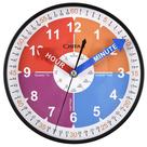 Relógio de parede Teaching OSTAR Telling Time para decoração de quartos infantis
