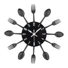 Relógio de parede Timelike Kitchen Cutelery Spoon Fork Metal 32cm