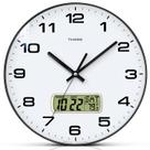 Relógio de parede TIMESS com mostrador silencioso de 10 cm LCD operado por bateria