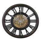 Relógio de Parede Vintage 30cm Design Rústico com Números Romanos Estilo Madeira Decorativo Relógio de Parede Vintage 30cm Design Rústico com Números Romanos Estilo Madeira Decorativo