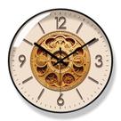 Relógio de parede Vintage Gear Relógio de quartzo silencioso de 30 cm com Steampunk