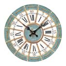 Relógio de parede vintage parisiense 30x47cm com moldura de madeira Retro R