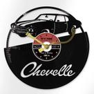 Relógio de parede Vintage Vinyl Disc Classic Car Design 30x30cm Relógio de parede Vintage Vinyl Disc Classic Car Design 30x30cm