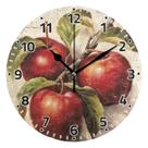 Relógio de parede WELLDAY Vintage Apples, 25 cm, antiaderente, com suporte Relógio de parede WELLDAY Vintage Apples, 25 cm, antiaderente, com suporte
