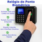 Relógio de Ponto Biométrico Controle de Acesso Inteligente Serviços Trabalho USB Coleta Dados