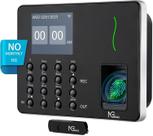 Relógio de ponto NGTeco W3 WiFi com impressão digital biométrica para pequenas empresas