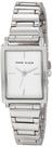Relógio de pulseira feminino Anne Klein com lente mineral prateada