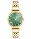 Relógio de pulseira feminino Anne Klein com mostrador verde 30M Water Resist