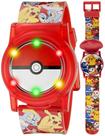 Relógio de pulso Accutime Kids Pokémon Pokeball Digital LCD vermelho Relógio de pulso Accutime Kids Pokémon Pokeball Digital LCD vermelho