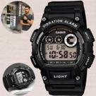 Relógio de Pulso Casio Digital Masculino Alarme Vibratório 10 Anos de Bateria Prova Dágua 100 Metros W-735-1AVDF