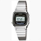 Relógio de Pulso Casio Feminino Vintage Prata Mini LA670WA-1DF