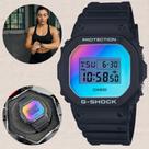 Relógio de Pulso Casio G-Shock Furta-cor Feminino Masculino Digital Prova Dagua 20 ATM Resistente Choques Esportivo Preto DW-5600SR-1DR