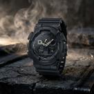 Relógio de Pulso Casio G-Shock Masculino Anadigi Preto Esportivo Grande 5 Alarmes Cronômetro Hora Mundial GA-100-1A1DR