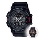 Relógio de Pulso Casio G-Shock Masculino Prova Dágua 200M Analógico Digital Preto GA-400