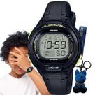 Relógio de Pulso Casio Infantil Prova Dagua Calendáro Alarme Cronomemtro Luz Led Digital Esportivo LW-203 Rosa Preto Azul Cinza + Brinde