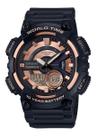 Relógio de Pulso Casio Masculino Anadigi Preto Redondo Cronômetro Prova d água AEQ-110W-1A3VDF Relógio de Pulso Casio Masculino Anadigi Preto Redondo Cronômetro Prova d água AEQ-110W-1A3VDF