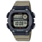 Relógio de Pulso Casio World Time Masculino Pulseira Extra Longa Hora Mundial Digital Prova Dágua 200 Metros Esportivo Preto DW-291HX-5AVDF