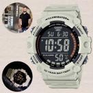 Relógio de Pulso da Marca Casio Masculino Grande Digital Esportivo Prova Dágua 10 anos de Bateria Nude AE-1500WH-8B2VDF